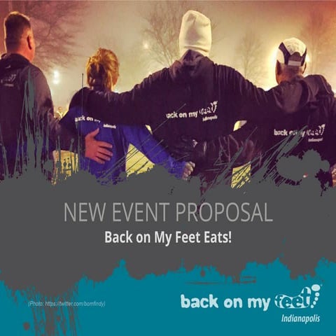 Back on My Feet - New Event Proposal 