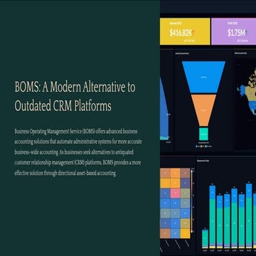 BOMS: A Modern Alternative to Outdated CRM Platforms | PDF
