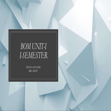 BOM UNIT-I.pptx