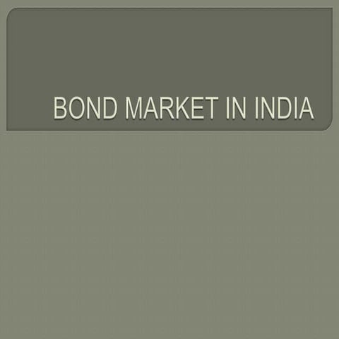 Bond market in india