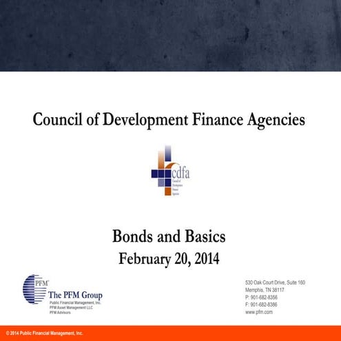 Bonds and Basics-Lauren Lowe-TN Economic Development Finance Course