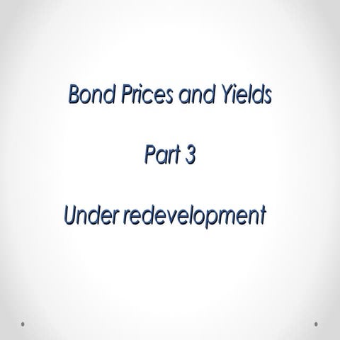 Bonds part 3