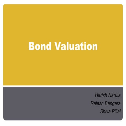 Bond Valuation