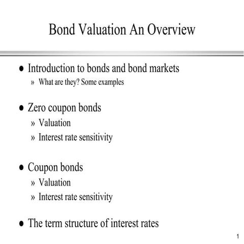 Bond valuation