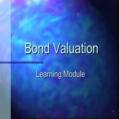 Bond valuation