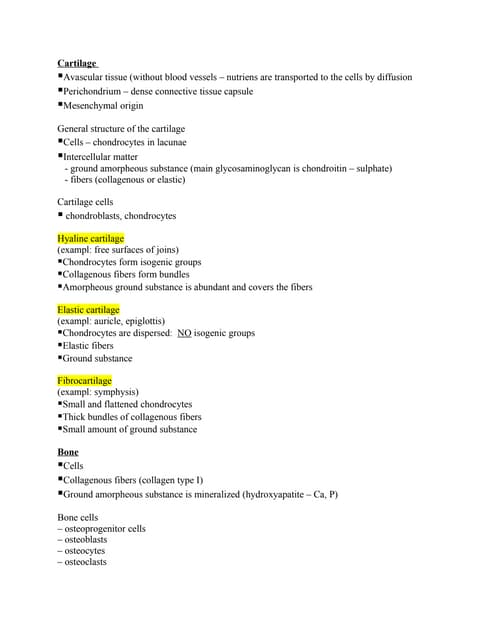 Bone, cartilage   copy
