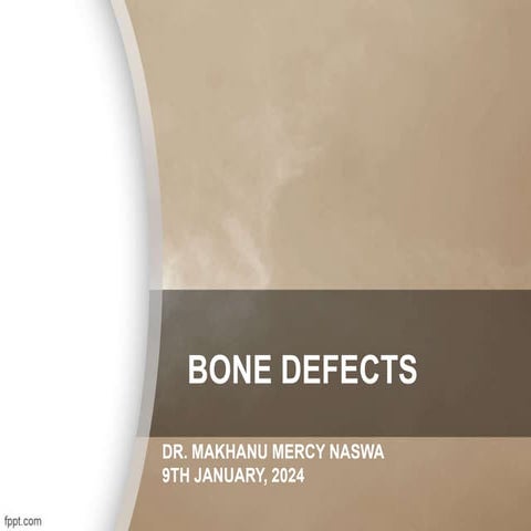 BONE DEFECTS lecture  in periodontology.