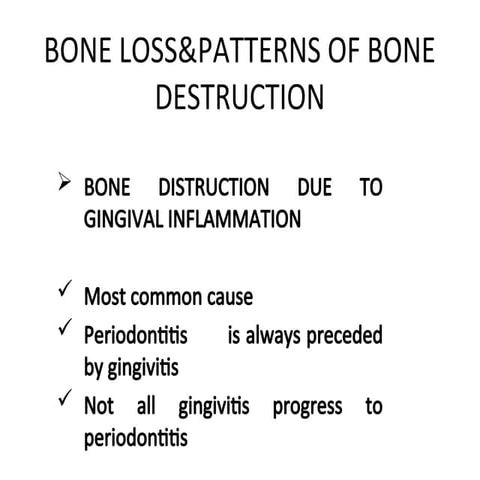 bone loss and bone_destruction_pattern ppt | PPT