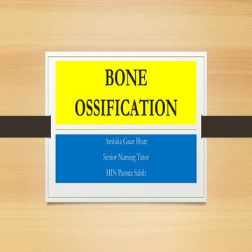 Bone ossification