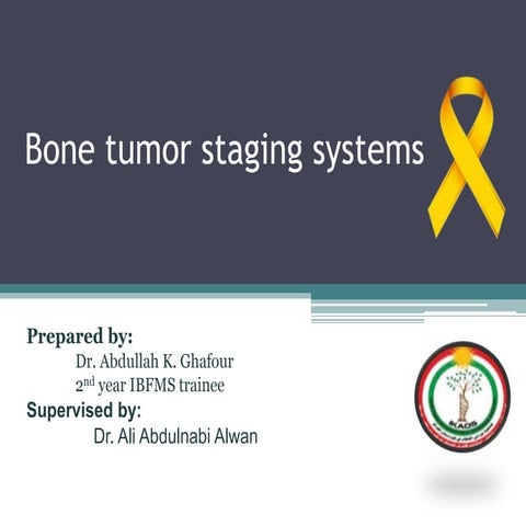 Bone tumor staging systems