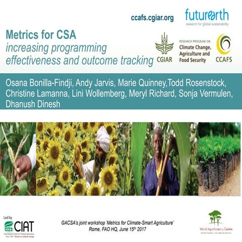 Metrics for CSA: increasing programming effectiveness and outcome tracking