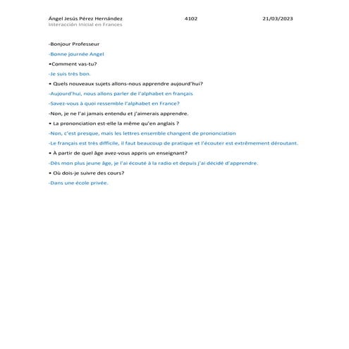 French Script | PAGES