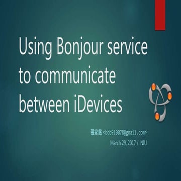 Bonjour service presentation