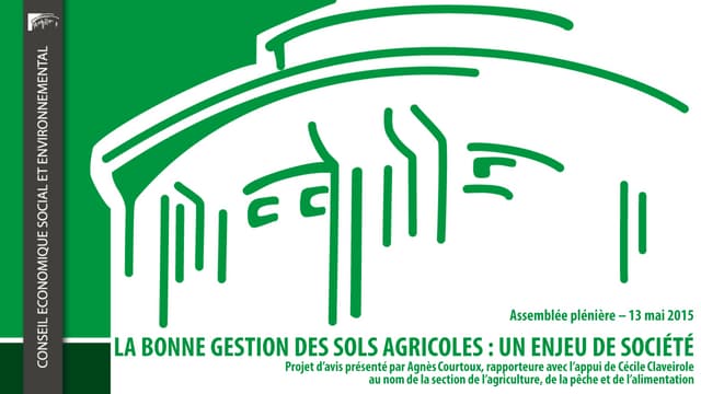La bonne gestion des sols agricoles...