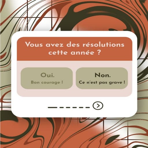 Bonnes résolution ou pas bonnes résolutions ?