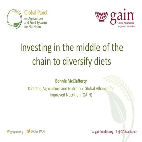 Bonnie Mc Clafferty_Investing in the middle of the chain to diversify diets