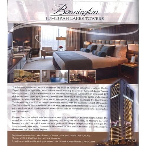 The Bonnington in Time Out Dubai - Signature Stays - May 2012