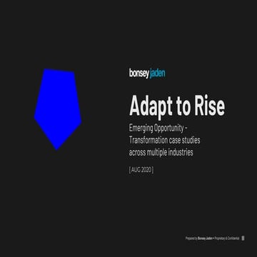 Bonsey Jaden I Adapt to rise I AUG edition