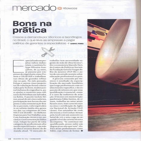 Tecnicos e Tecnologos - Bons na Pratica