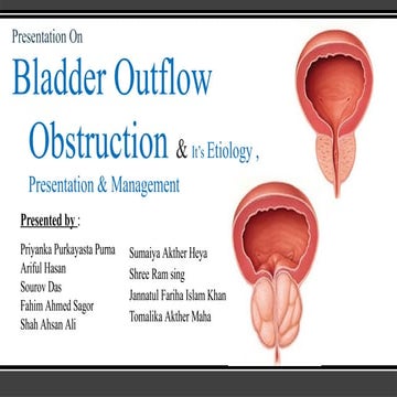 Bladder outflow obstruction and its management .pptx