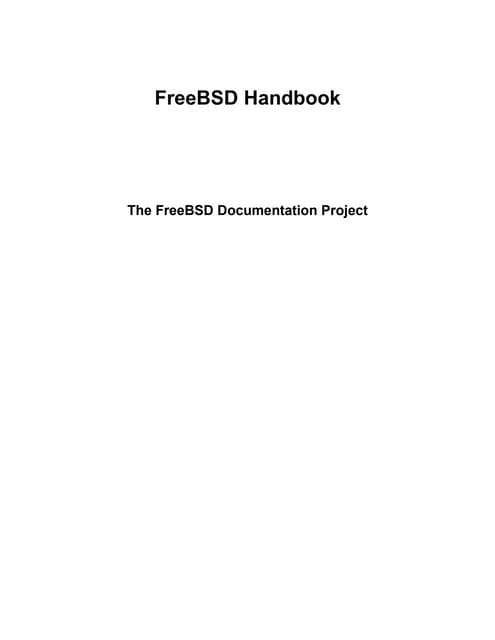 FreeBSD Handbook