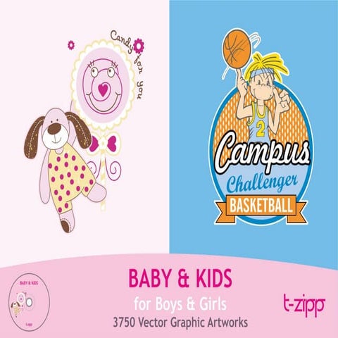 Baby & Kids Volume 1 - Vector Graphic Artworks