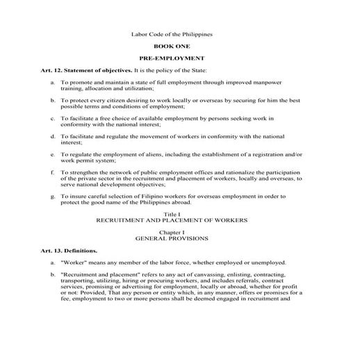 Book 1 pre employment