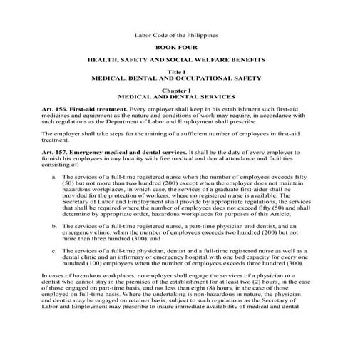 Book 4 health, safety and social welfare benefits