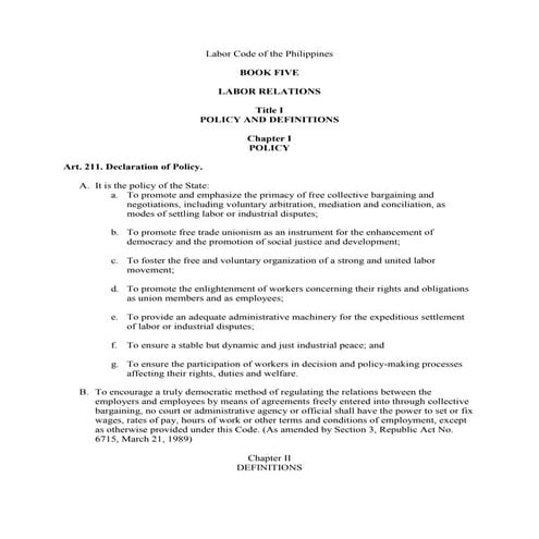 Book 5 labor relations