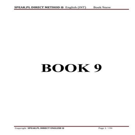 Book9 ENGLISH BOOKS for DIRECT METHOD