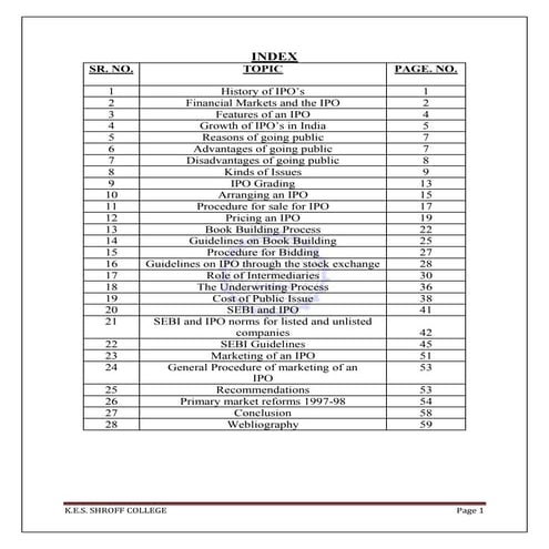 Book building process of ipo