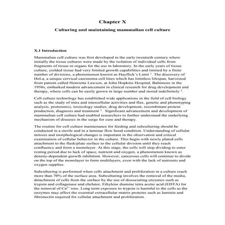 Animal cell culture and methodologies