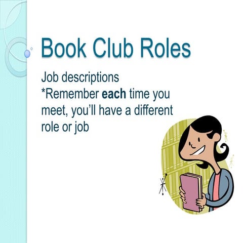 Book club roles