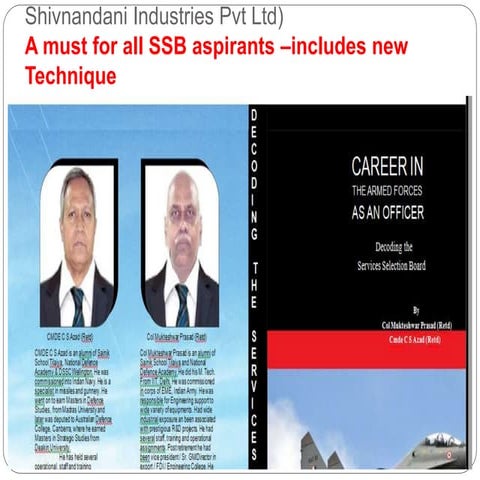 Book( Decoding Services Selection Board -Career in armed forces as an officer)