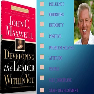 Book developing the leader within you