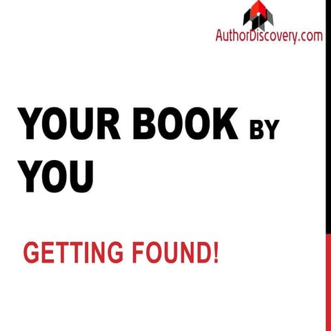 Book discoverability template - everything you need to do to get found!