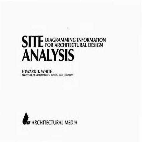 Book Edward T White Site Analysis - Landscape Architecture