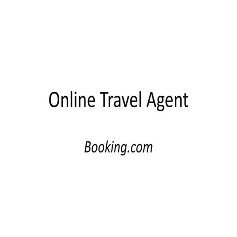 Online Travel Agent: booking.com