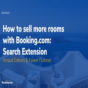 TPAS2020 How to sell more rooms with Booking.com: Search Extension