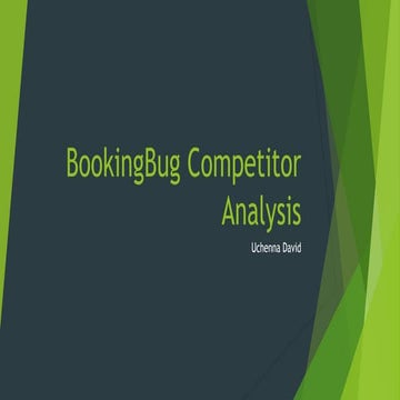 Booking bug competitor analysis