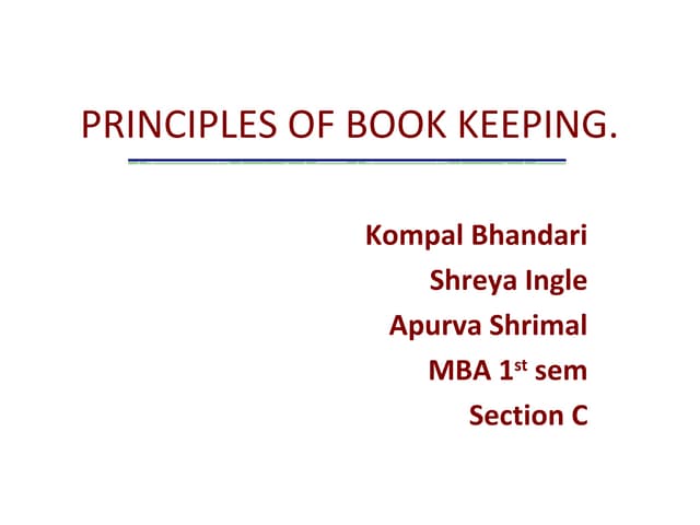 Bookkeeping and accountancy 2
