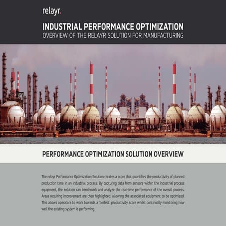 relayr IOT solutions - industrial performance optimization