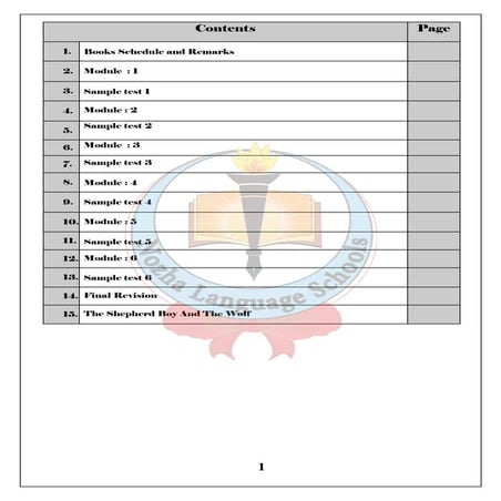 Booklet 1st primary first term 