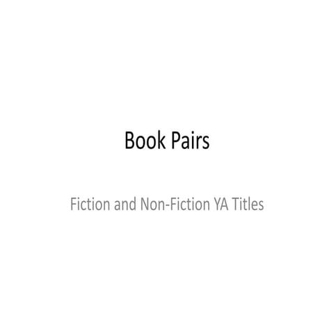Non-Fiction book pairs, TXLA 2014