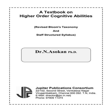 Book preview: Higher Order Cognitive Abilities by Dr.N.Asokan