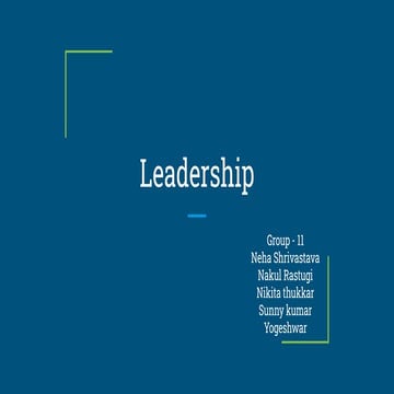 Leadership ppt | PPT