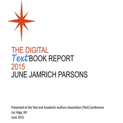 Digital Textbook Report 2015