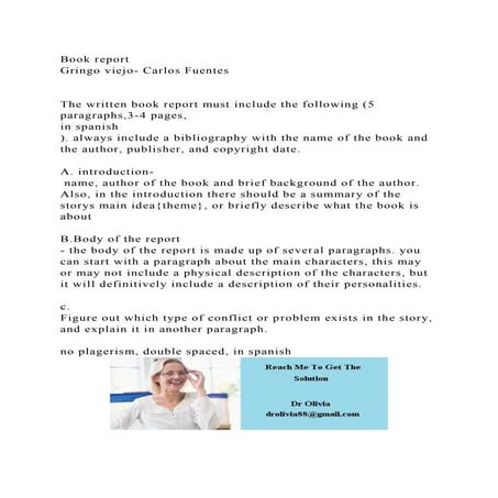 Book reportGringo viejo- Carlos FuentesThe written book repo.docx