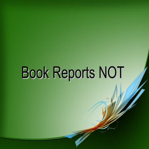 Book reports not a la bernajean