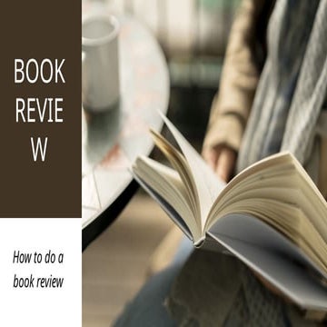BOOK REVIEW - secondary school presentation